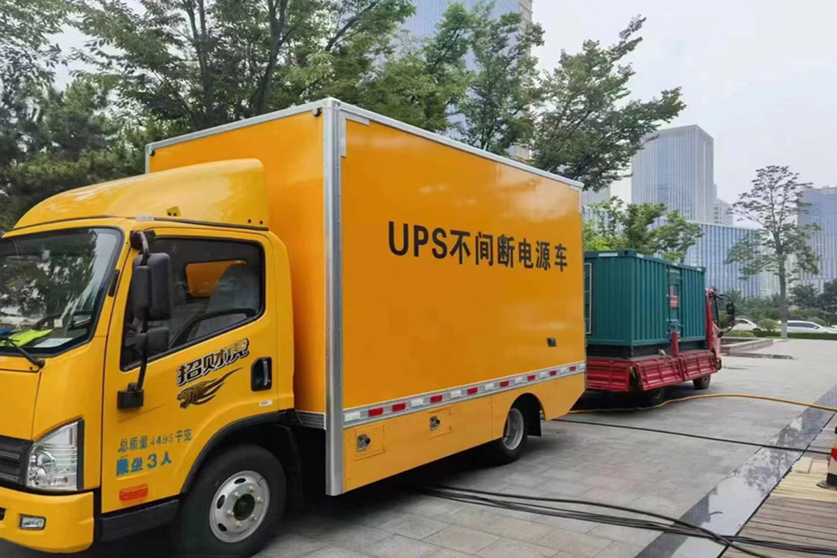 藤县发电机租赁施工现场